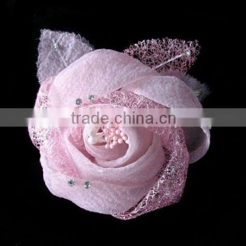 pink soft fashion washable handmade brooch