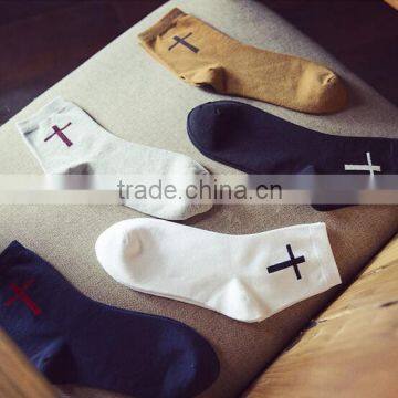 Cross printed Socks, Sneaker Socks,Casual Socks,Men Socks,Cotton Socks,