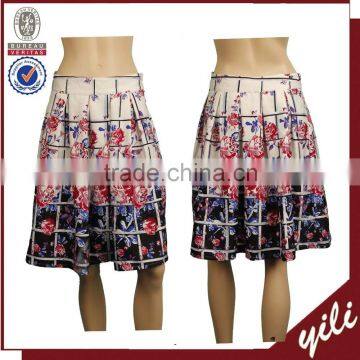 2016 S/S High quality wholesale long digital printed floral skirts