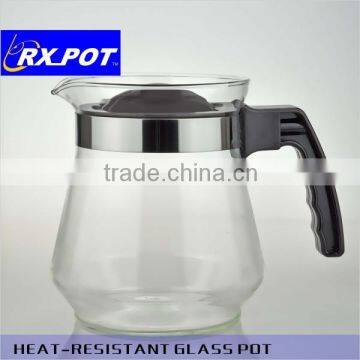 Stovetop Heat Resistant Ultra Clear Borosilicate Glass Infusion Tea Pot Designs