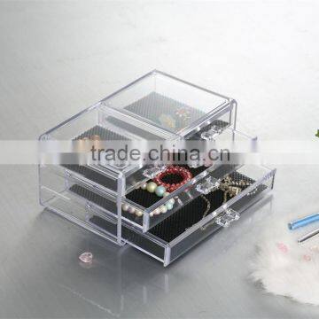 Plastic Make up tray / Lipstick storage clear cosmetic organizer