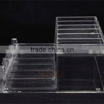 With 16 Years Manufactory Experience Custom Perspex Acrylic Nail Polishing Shelf