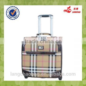 Newly Design PU material 16 Inch Real Push Aluminum Trolley Wholesale Alibaba Boarding Luggage