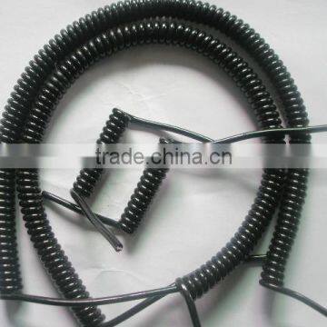 Top selling Black CU PUR Spiral Cable China Manufacturer OEM