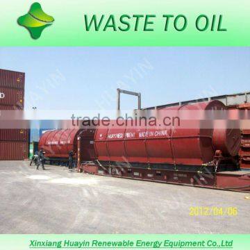 no pollution white smoke waste tyre oil refining plant machine with CE and ISO