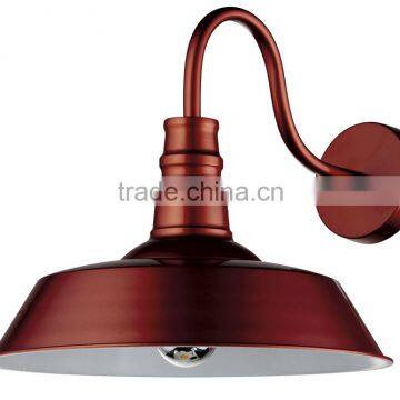 Vintage Simple Wall Sconce With Painting Black White Red and Plating Copper W4031 photo-3