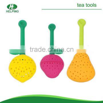 Personalized Fruit shape silicone tea filters /silicone tea infuser.