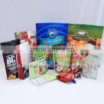 Aluminium Foil Dry Fruit Plastic Bag With Bottom Gusset and Euro Hole photo-2