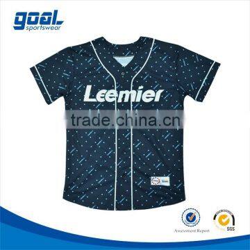 100% polyester customized dri fit softball team names jerseys