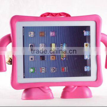 3D cute fun cartoon kids friendly case for ipad Air 5 with overalls doll stand