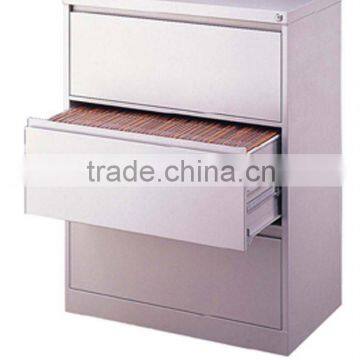 steel office furniture filing cabinet with 3 drawers