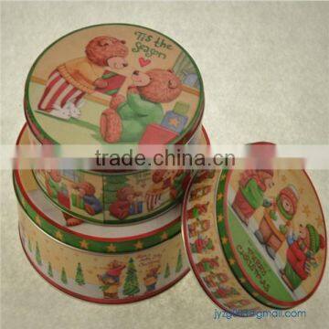 Wholesale decorative round cake tin set