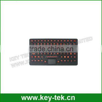 89 Keys IP65 Dynamic Sealed and Ruggedized Silicone Rubber Military Keyboard With Full Keyboard Functionalities