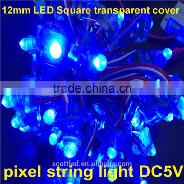 Hot sale Waterproof IP68 DC5V 12mm LED Pixel string transparent cover