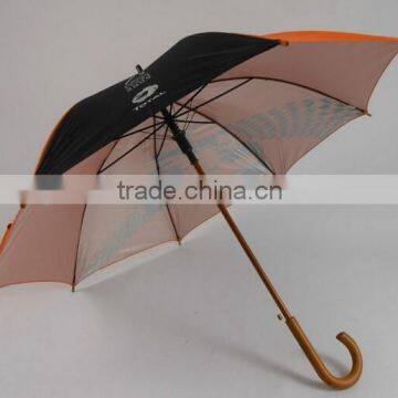 customized made colorful straight best selling wooden umbrella with sunscreen