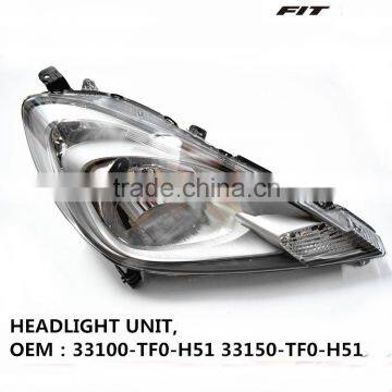 Auto spare parts & car accessories & car body parts front LIGHT HEADLIGHT for jazz / FIT 2012-