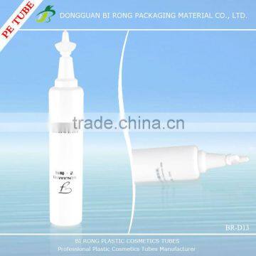 Small White Plastic Cosmetics Essence Sample Tubes with Detachable Tip