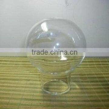 Sandblasting/Frosted glass flash lamp shade covers in the glassware factory