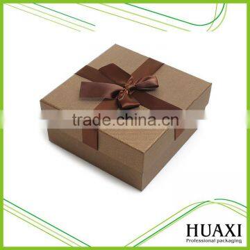 Elegant Wholesale Custom Brown Paper Gift Packaging Box Paper Gift Box