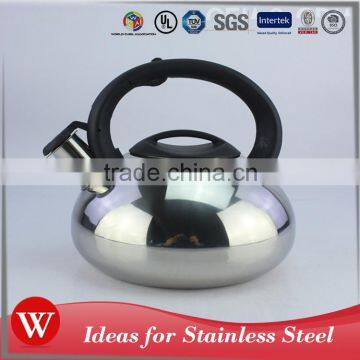 Heat resistant non-electric stainless steel water jug whistling tea kettle