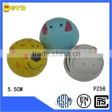 Promotional various cute PU stress animal ball toy