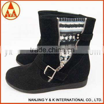 Hot sale top quality flat base handmade fashoin snow boots