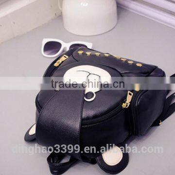 Online Shop China Backpack Cute Bear Backpack Fashion Leather Lady Backpack photo-5
