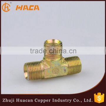 Hydraulic Galvanize Iron Male Threaded 90 Degree Equal Tee Pipe Fitting Connector