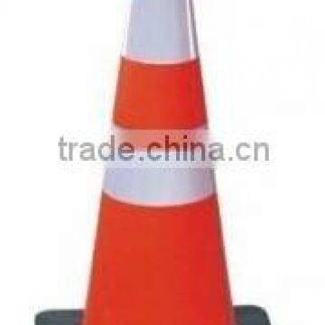 SPC-P110 70cm black base PVC Traffic cone