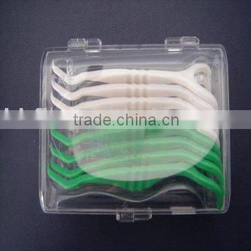plastic dental floss pick