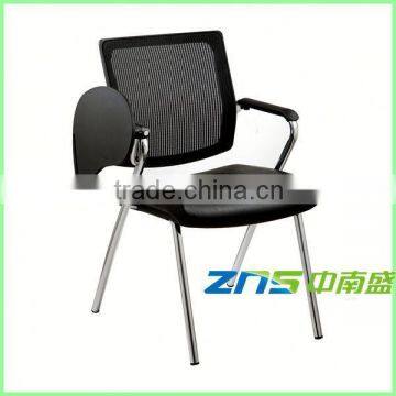 807Y-02 pu seat 4 chorme leg writing tablet chairs