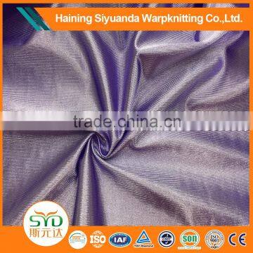 Factory selling purple satin polyester dress material fabric