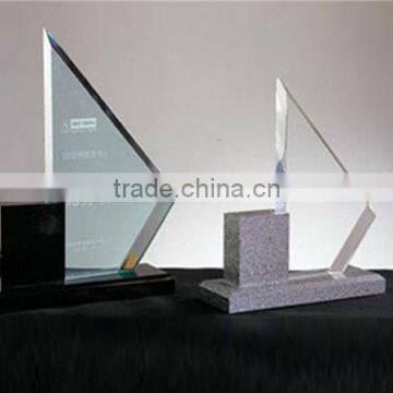 Customized acrylic paperweight trophy award