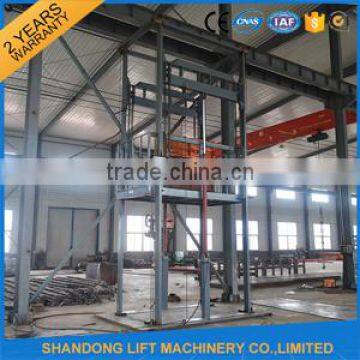 Vertical Warehouse Guide Rail Lift Hoist Platfrom