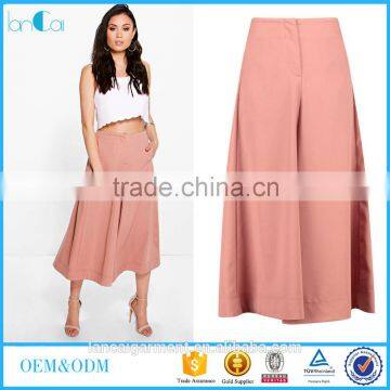 Indianna Wide Leg Cropped Tailored Trousers For Office Women