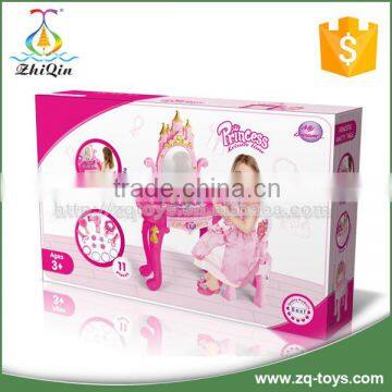Good Quality Plastic Kids Dressing Table With Beauty Set Toy photo-2