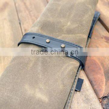 Custom High Quality Waxed Canvas Tool Roll Bag