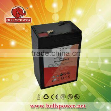 6v 4ah rechargeable lead acid battery,vrla agm battery for Alarm systems