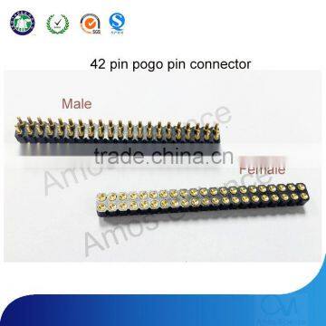 42Pin Pogo Pins, Threaded Spring Pins female male medical equipment
