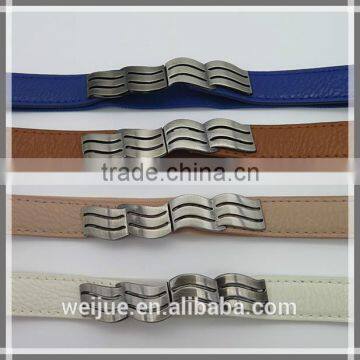 2015 new style fashion elastic wave belt for dress