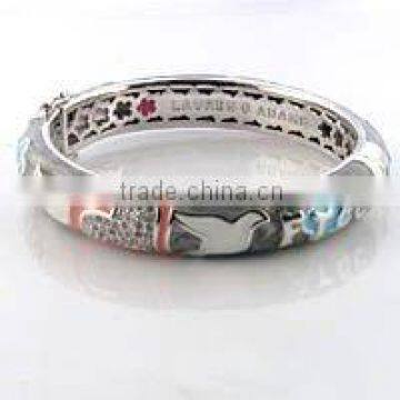 Peace Dove Enamel Lady Bangles