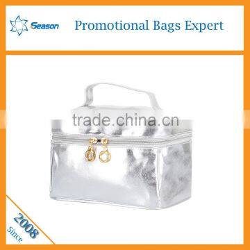 Square Ladies Daily Travel Cosmetic Bag With Mirror Supplier's Choice