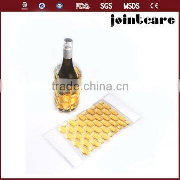 Gel pack wine bottle cooler; Honeycomb beer bottle cooler