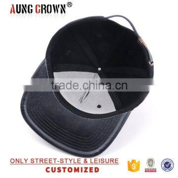Custom Leather Brims Snapback Manufacturer in China Design Snapback photo-6