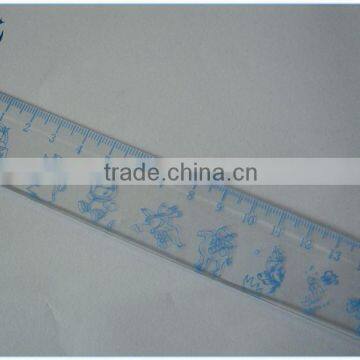 2015 Wholesale Cheap School Plastic Ruler 30cm Clear Plastic Ruler With Logo Printing photo-5