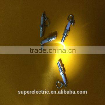 2016 Newest Product Spark Plug LED Key Chain, Metal Flashlight Key Chain, Portable LED Flashlight Keychain photo-2