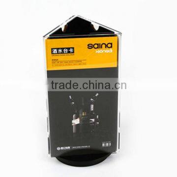 360 Top Grade Acrylic Acrylic Revolving Menu Holder