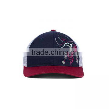 OEM Print Your Logo Mesh 6 Panel Baseball Cap Distressed Trucker Cap Wholesale photo-2