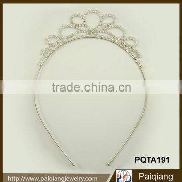 Wholesale latest jewelry kids design rhinestone tiara crown hair jewelry