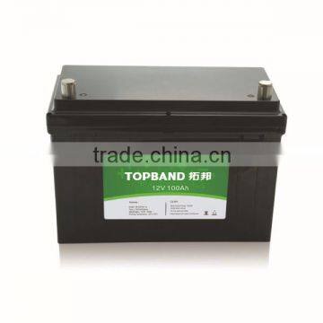 shenzhen topband 12V 100Ah electric forklift truck battery with 100A BMS